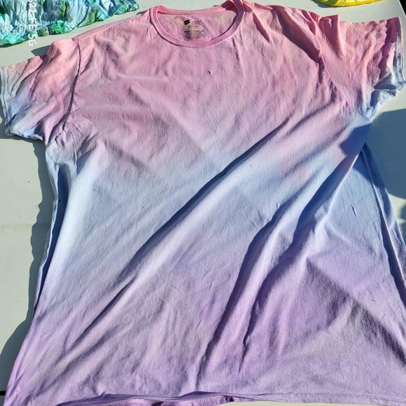 Tie-Dye Purple and Orange Fabric - Picture 7 of 7